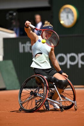Diede De Groot (ned) TENNIS : Roland Garros 2022 - Finale Fauteuil - 04 06 2022 JBAutissier Panoramic 