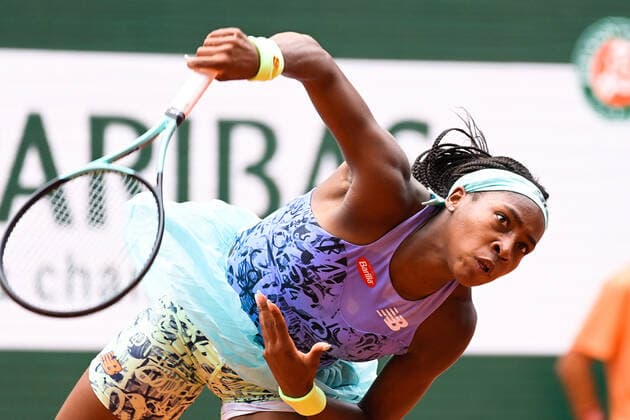 Coco Gauff ( USA ) TENNIS : Roland Garros 2022 - Internationaux de France - 04 06 2022 FedericoPestellini Panoramic 