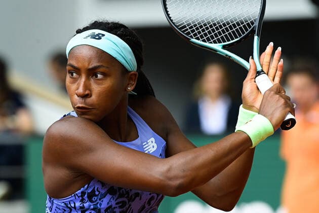 Coco Gauff ( USA ) TENNIS : Roland Garros 2022 - Internationaux de France - 04 06 2022 FedericoPestellini Panoramic 
