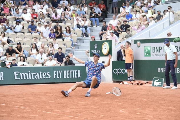 Tennis - Roland Garros 2022 - Gabriel Debru - France gagne le tournoi junior TENNIS : Roland Garros 2022 - France - 04 06 2022 ChrysleneCaillaud Panoramic 