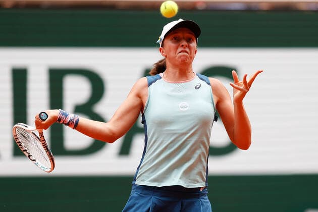 04.06.2022, Tennis, French Open 2022 Roland-Garros Finale Damen Einzel Iga Swiatek (POL) - Coco Gauff (USA), FRA, Paris, Roland Garros v. li. Iga Swiatek (POL) French Open 2022 Roland-Garros Finale Damen Einzel Paris Copyright: xBeckerxEibner-Pressefotox EP_hec