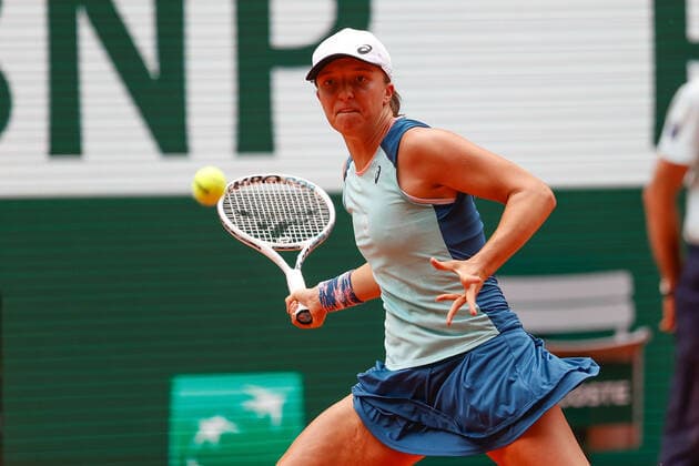 04.06.2022, Tennis, French Open 2022 Roland-Garros Finale Damen Einzel Iga Swiatek (POL) - Coco Gauff (USA), FRA, Paris, Roland Garros v. li. Iga Swiatek (POL) French Open 2022 Roland-Garros Finale Damen Einzel Paris Copyright: xBeckerxEibner-Pressefotox EP_hec