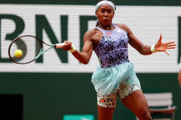 04.06.2022, Tennis, French Open 2022 Roland-Garros Finale Damen Einzel Iga Swiatek (POL) - Coco Gauff (USA), FRA, Paris, Roland Garros v. li. Coco Gauff (USA) French Open 2022 Roland-Garros Finale Damen Einzel Paris Copyright: xBeckerxEibner-Pressefotox EP_hec