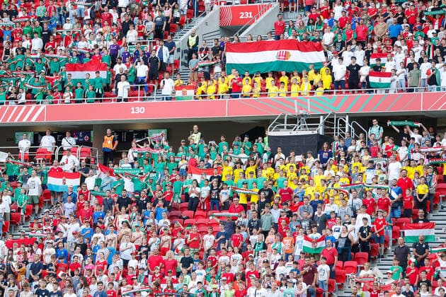 Hungary v England UEFA Nations League Hungary fans during the UEFA Nations League match between England and Hungary at the Puskas Stadium, Budapest Content Not Available For UK Newspapers Copyright: xPaulxChestertonx FIL-16979-0035 UK Newspapers OUT