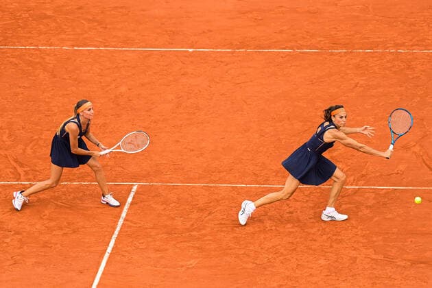 Gabriela Sabatini ( ARG ) - Gisela Dulko ( ARG ) TENNIS : Roland Garros 2022 - Internationaux de France - 04 06 2022 FedericoPestellini Panoramic 