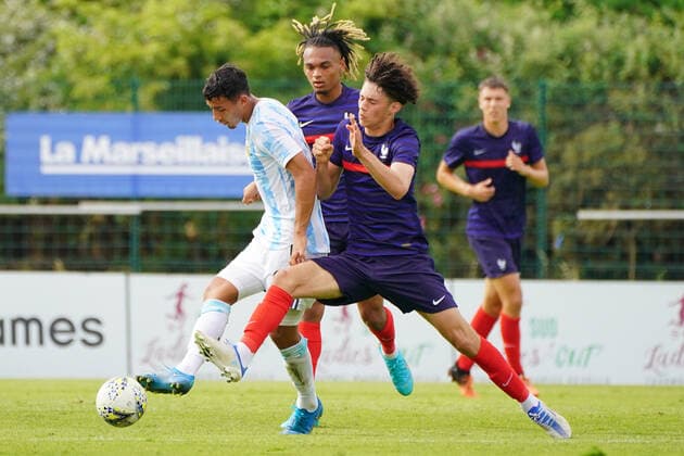 Magnes Akliouche (France) FOOTBALL : France U20 vs Argentine U20 - Tournoi Maurice Revello - Aubagne - 04 06 2022 NorbertScanella Panoramic 
