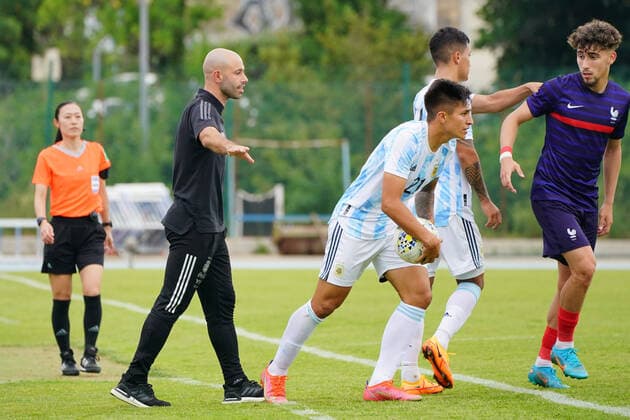 Javier Mascherano (selectionneur de l equipe d Argentine) FOOTBALL : France U20 vs Argentine U20 - Tournoi Maurice Revello - Aubagne - 04 06 2022 NorbertScanella Panoramic 