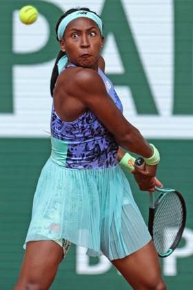 4th June 2022; Roland Garros, Paris, France: French Open Tennis tournament. Womens Singles Final; Coco Gauff (USA) during her match against Iga Swiatek (POL)  ActionPlus12396942 JonxBromley