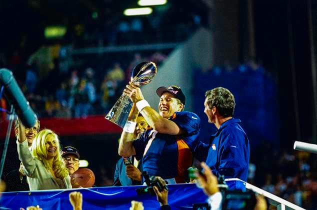 NFL, American Football Herren, USA Football John Elway John Elway, Denver Broncos quarterback in 1998 Superbowl San Diego Qualcomm Stadium California United States Copyright: xChrisxTrotman Duomo PCNx FO0872 106162