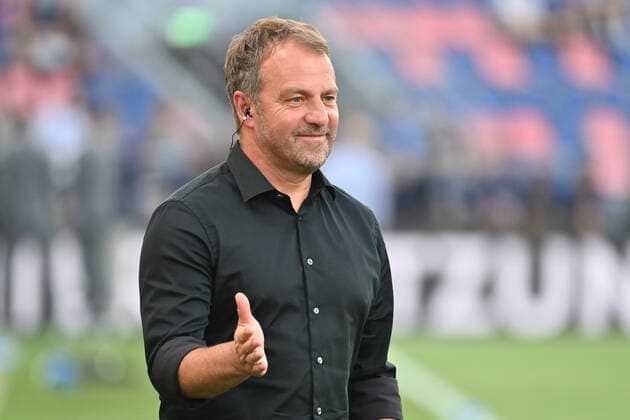 Bundestrainer Hans Dieter Hansi FLICK (GER), Gestik, Einzelbild,angeschnittenes Einzelmotiv,Halbfigur,halbe Figur. Fussball UEFA Nations League,Gruppenphase 1.Spieltag Italien (ITA) - Deutschland (GER) 1-1, am 04.06.2022, Renato Dall Ara Stadion Bologna