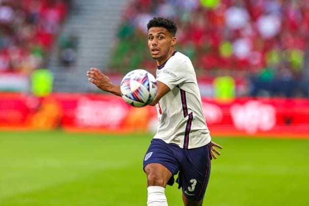 Hungary v England UEFA Nations League 04 06 2022. James Justin (3) of England during the UEFA Nations League match between Hungary and England at Puskas Arena Park, Budapest, Hungary on 4 June 2022. Editorial use only , Copyright: xNigelxKeenex PSI-15373-0077