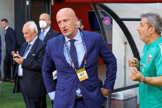 Hungary v England UEFA Nations League 04 06 2022. Marco Rossi Manger of Hungary during the UEFA Nations League match between Hungary and England at Puskas Arena Park, Budapest, Hungary on 4 June 2022. Editorial use only , Copyright: xNigelxKeenex PSI-15373-0098