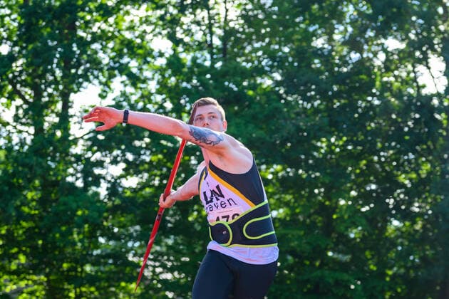 Sport Themen der Woche KW22 Sport Bilder des Tages Pfingstsportfest Zeven, , 04.06.2022 Niels Michaelis (Start Nr. 476, LAV Zeven); Pfingstsportfest Zeven am 04.06.2022 *** Whitsun Sports Festival Zeven, , 04 06 2022 Niels Michaelis Start Nr 476, LAV Zeven Whitsun Sports Festival Zeven on 04 06 2022 Copyright: xBEAUTIFULxSPORTS PeterxWeberx