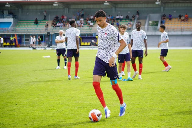 Hugo Ekitike (France) FOOTBALL : France U20 vs Argentine U20 - Tournoi Maurice Revello - Aubagne - 04 06 2022 NorbertScanella Panoramic 