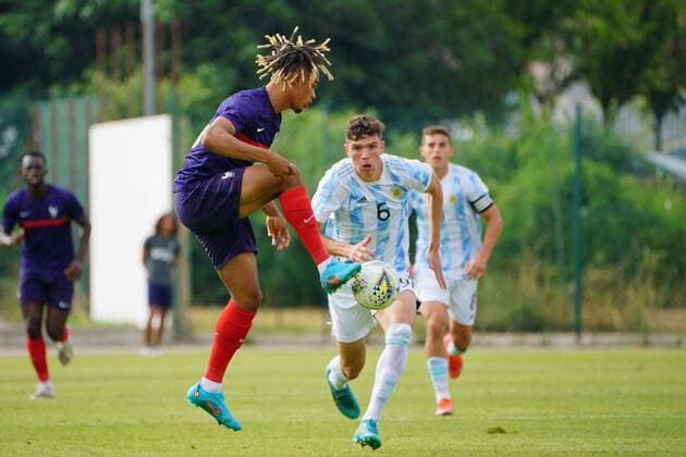 Sekou Mara (France) FOOTBALL : France U20 vs Argentine U20 - Tournoi Maurice Revello - Aubagne - 04 06 2022 NorbertScanella Panoramic 