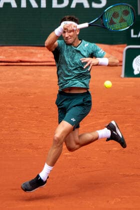 Roland Garros 2022 PARIS, IF - 05.06.2022: ROLAND GARROS 2022 - Casper Ruud during a tennis match against Rafael Nadal valid for the final of the Roland Garros 2022 men& 39;s tournament held in Paris, France. (Photo: Richard Callis Fotoarena) x2216590x  RichardxCallis