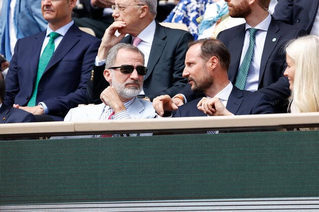 05.06.2022, Tennis, French Open 2022 Roland-Garros, FRA, Paris, Roland Garros Finale Herren Einzel Rafael Nadal (ESP) - Casper Ruud (NOR) Bild: v. li. Felipe VI. König von Spanien Copyright: HMBxMedia AntonioxBorga