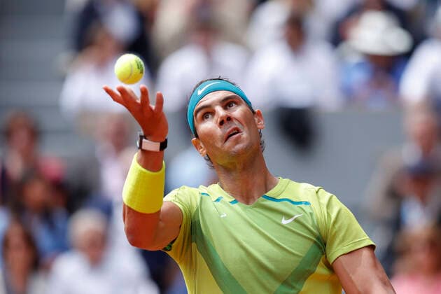 French Open 2022, Rafael Nadal, Finale, Endspiel Tennis - French Open 2022 - Grand Slam ATP, Tennis Herren WTA, Tennis Damen ITF - Roland Garros - Paris - - France - 5 June 2022. Copyright: xJuergenxHasenkopfx