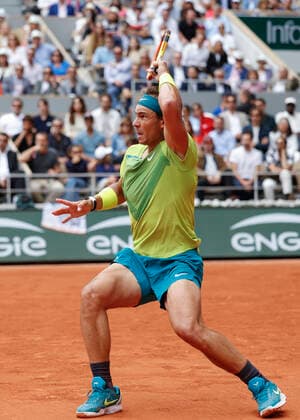 French Open 2022, Rafael Nadal, Finale, Endspiel Tennis - French Open 2022 - Grand Slam ATP, Tennis Herren WTA, Tennis Damen ITF - Roland Garros - Paris - - France - 5 June 2022. Copyright: xJuergenxHasenkopfx