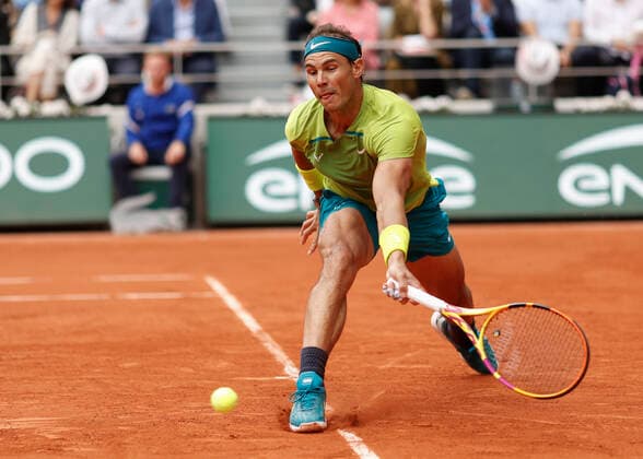 French Open 2022, Rafael Nadal, Finale, Endspiel Tennis - French Open 2022 - Grand Slam ATP, Tennis Herren WTA, Tennis Damen ITF - Roland Garros - Paris - - France - 5 June 2022. Copyright: xJuergenxHasenkopfx