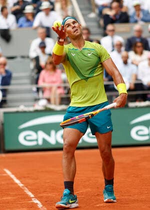 French Open 2022, Rafael Nadal, Finale, Endspiel Tennis - French Open 2022 - Grand Slam ATP, Tennis Herren WTA, Tennis Damen ITF - Roland Garros - Paris - - France - 5 June 2022. Copyright: xJuergenxHasenkopfx