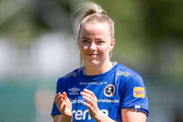 220605 Örebros Berglind Ros Augustdottir under fotbollsmatchen i Damallsvenskan mellan Kristianstad och Örebro den 5 juni 2022 i Kristianstad. Copyright: MATHILDAxAHLBERG BB220605BB887