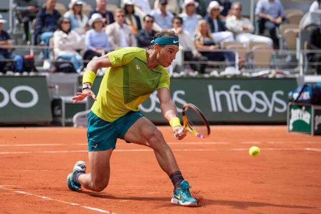 Roland Garros 2022 PARIS, IF - 05.06.2022: ROLAND GARROS 2022 - Rafael Nadal during a tennis match against Casper Ruud valid for the final of the 2022 Roland Garros men& 39;s tournament held in Paris, France. (Photo: Richard Callis Fotoarena) x2216677x  RichardxCallis