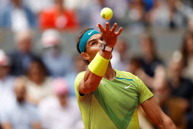 05.06.2022, Tennis, French Open 2022 Roland-Garros, FRA, Paris, Roland Garros Finale Herren Einzel Rafael Nadal (ESP) - Casper Ruud (NOR) Bild: v. li. Rafael Nadal (ESP) Copyright: HMBxMedia AntonioxBorga