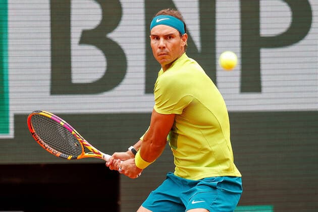 05.06.2022, Tennis, French Open 2022 Roland-Garros, FRA, Paris, Roland Garros Finale Herren Einzel Rafael Nadal (ESP) - Casper Ruud (NOR) Bild: v. li. Rafael Nadal (ESP) Copyright: HMBxMedia AntonioxBorga
