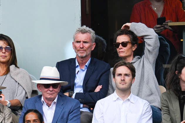 Denis Brogniart CELEBRITIES : Roland Garros 2022 - Finale Simple Messieurs - 05 06 2022 JBAutissier Panoramic 