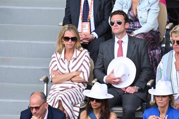 Laurent Macron CELEBRITIES : Roland Garros 2022 - Finale Simple Messieurs - 05 06 2022 JBAutissier Panoramic 