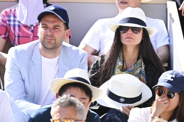 Demi Moore CELEBRITIES : Roland Garros 2022 - Finale Simple Messieurs - 05 06 2022 JBAutissier Panoramic 