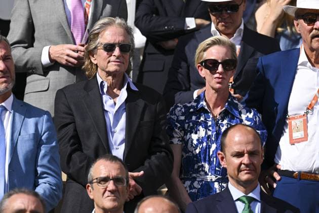 Mickael Douglas CELEBRITIES : Roland Garros 2022 - Finale Simple Messieurs - 05 06 2022 JBAutissier Panoramic 