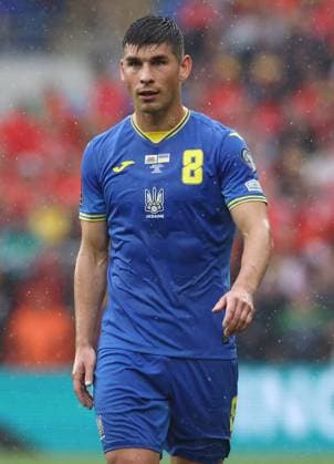 Cardiff, Wales, 5th June 2022. Ruslan Malinovskiy of Ukraine during the FIFA World Cup, WM, Weltmeisterschaft, Fussball 2022 - European Qualifying match at the Cardiff City Stadium, Cardiff. Picture credit should read: Darren Staples Sportimage EDITORIAL USE ONLY. No use with unauthorised audio, video, data, fixture lists, club league logos or live services. Online in-match use limited to 120 images, no video emulation. No use in betting, games or single club league player publications. SPI-1720-0112