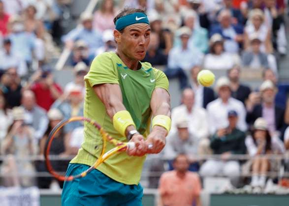 French Open 2022, Rafael Nadal (ESP) Finale, Endspiel Tennis - French Open 2022 - Grand Slam ATP, Tennis Herren WTA, Tennis Damen ITF - Roland Garros - Paris - - France - 5 June 2022. Copyright: xJuergenxHasenkopfx