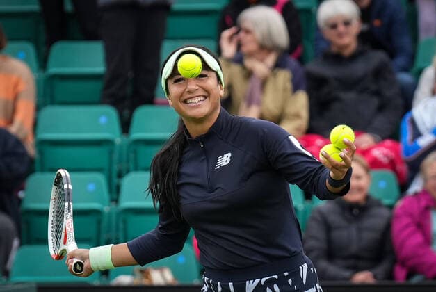 Sport Themen der Woche KW23 Sport Bilder des Tages Heather Watson of GBR during the Rothesay Open Nottingham Tennis event at Nottingham Tennis Centre University Boulevard, Nottingham on the 6 June 2022. Copyright: xAndyxRowlandx PMI-4984-0024