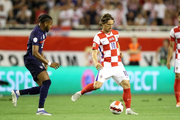 Croatia v France: UEFA Nations League - League Path Group 1 SPLIT, CROATIA - JUNE 06: Luka Modric of Croatia controls a ball during the UEFA Nations League League A Group 1 match between Croatia and France at Stadion Poljud on June 6, 2022 in Split, Croatia. LukaxStanzl PIXSELL