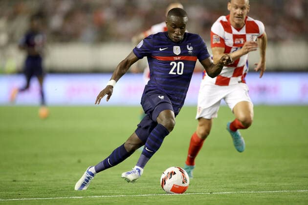 Croatia v France: UEFA Nations League - League Path Group 1 SPLIT, CROATIA - JUNE 06: Moussa Diaby of France controls a ball during the UEFA Nations League League A Group 1 match between Croatia and France at Stadion Poljud on June 6, 2022 in Split, Croatia. IgorxKralj PIXSELL