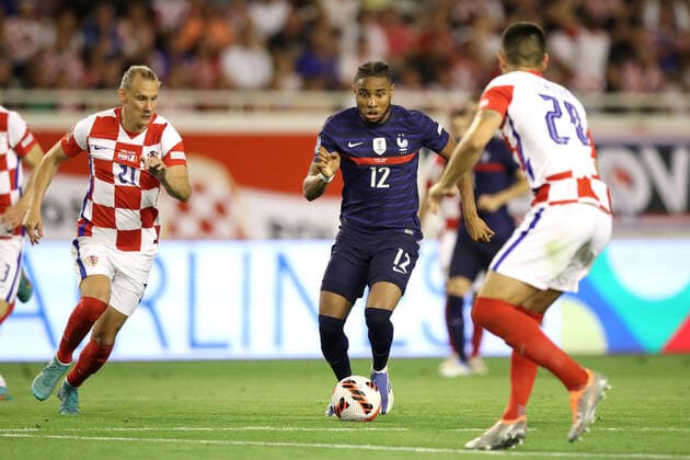 Croatia v France: UEFA Nations League - League Path Group 1 SPLIT, CROATIA - JUNE 06: Christopher Nkunku of France controls a ball during the UEFA Nations League League A Group 1 match between Croatia and France at Stadion Poljud on June 6, 2022 in Split, Croatia. LukaxStanzl PIXSELL