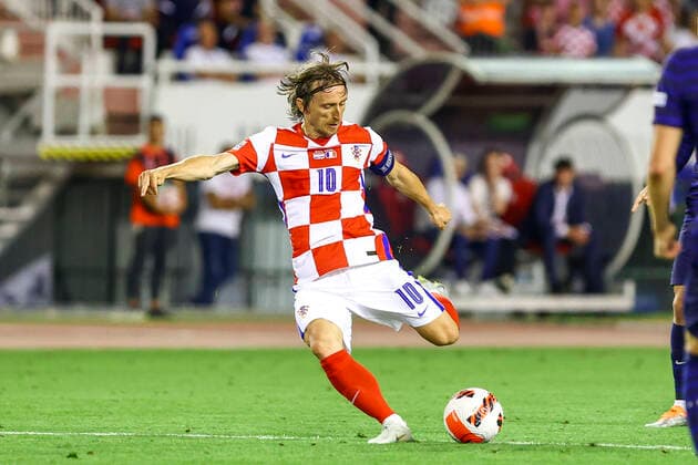 Croatia v France: UEFA Nations League - League Path Group 1 SPLIT, CROATIA - JUNE 06: Luka Modric of Croatia during the UEFA Nations League League A Group 1 match between Croatia and France at Stadion Poljud on June 6, 2022 in Split, Croatia. MiroslavxLelas PIXSELL