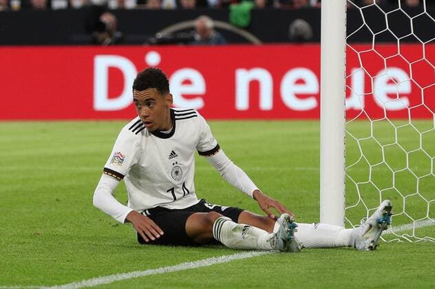 Jamal Musiala 14 (Deutschland), Deutschland vs. England, UEFA, Nations League, Fussball, 07.06.2022 Muenchen Bayern Deutschland