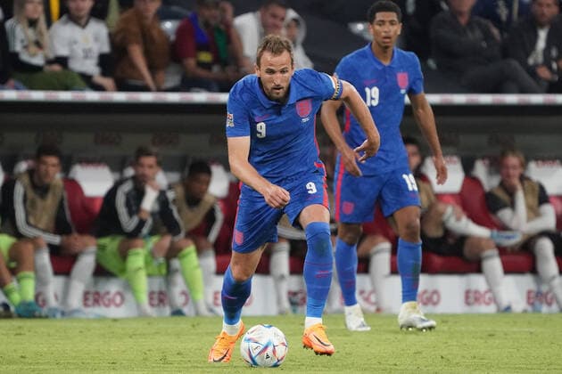 Harry Kane (England) - Muenchen 07.06.2022: Deutschland vs. England, Allianz Arena, Nations League A 2. Spieltag