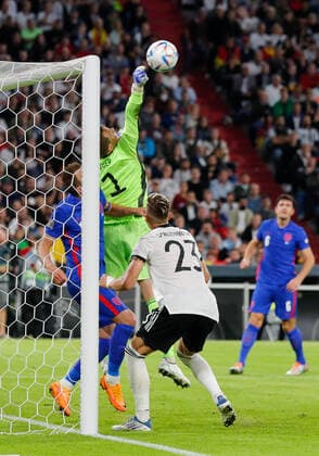 Germany v England UEFA Nations League Manuel Neurer of Germany punches the ball clear during the UEFA Nations League match between Germany and England at Allianz Arena, Munich Content Not Available For UK Newspapers Copyright: xPaulxChestertonx FIL-16985-0176 UK Newspapers OUT