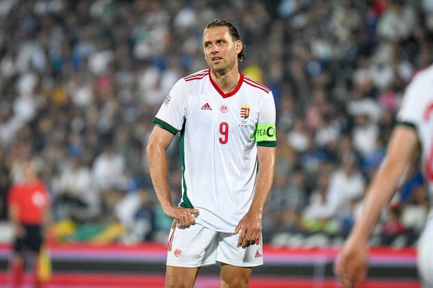 June 7, 2022, Cesena, Italy: Cesena, Italy, Dino Manuzzi stadium, June 07, 2022, Disappointment of Hungary s Adam Szalai during Italy vs Hungary - football UEFA Nations League match. football UEFA Nations League match - Italy vs Hungary, Cesena, Italy - ZUMAl164 20220607_zsa_l164_064 Copyright: xEttorexGriffonix