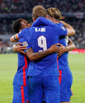 Germany v England UEFA Nations League Harry Kane of England celebrates his goal from the penalty spot during the UEFA Nations League match between Germany and England at Allianz Arena, Munich Content Not Available For UK Newspapers Copyright: xPaulxChestertonx FIL-16985-0216 UK Newspapers OUT