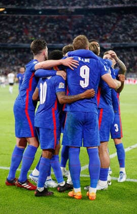 Germany v England UEFA Nations League Harry Kane of England celebrates his goal from the penalty spot during the UEFA Nations League match between Germany and England at Allianz Arena, Munich Content Not Available For UK Newspapers Copyright: xPaulxChestertonx FIL-16985-0219 UK Newspapers OUT