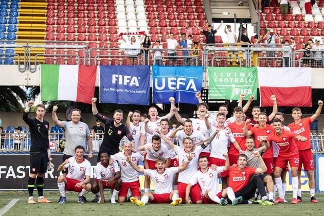 Sport Bilder des Tages June 7, 2022, San Benedetto del Tronto, Italy: Poland U20 team celebrates the victory after the International Friendly, Länderspiel, Nationalmannschaft match between Italy U20 and Poland U20 at Stadio Riviera delle Palme on June 7, 2022 in San Benedetto del Tronto, Italy. Ã‚ Photo: . Other - U20 Italy vs Poland, San Benedetto del Tronto, Italy  - ZUMAl164 20220607_zsa_l164_076 Copyright: xCinziaxCamelax