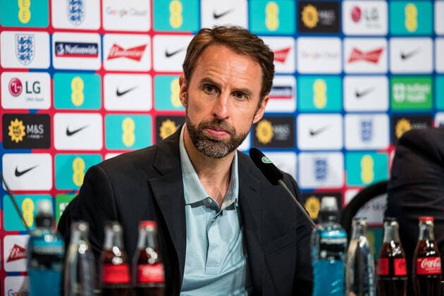 UEFA Nations League, Deutschland - England; 07.06.2022 Gareth Southgate (Cheftrainer, England) in der Pressekonferenz UEFA Nations League, Deutschland - England, Allianz Arena, Muenchen Copyright: xBEAUTIFULxSPORTS Wunderlx
