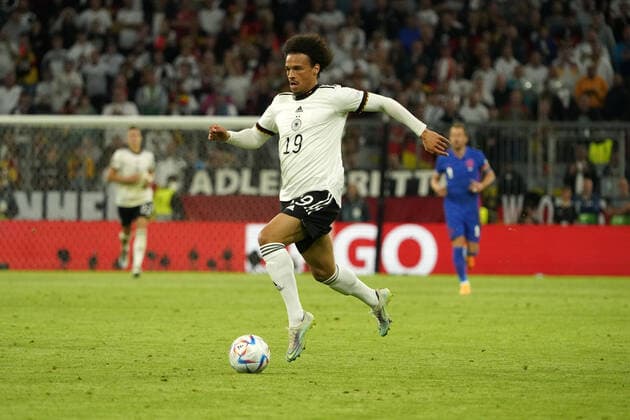 Fussball, Nations League, Länderspiel, Gruppe C, Deutschland-England, 07.06.2022, Allianzarena München Leroy Sane , Deutschland