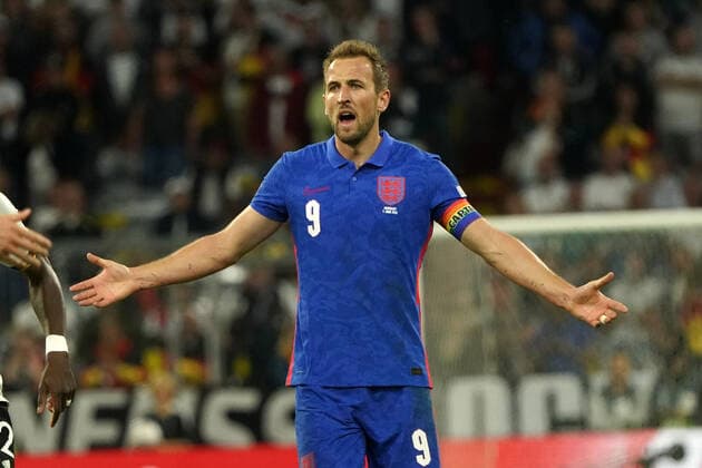 Fussball, Nations League, Länderspiel, Gruppe C, Deutschland-England, 07.06.2022, Allianzarena München Harry Kane , England